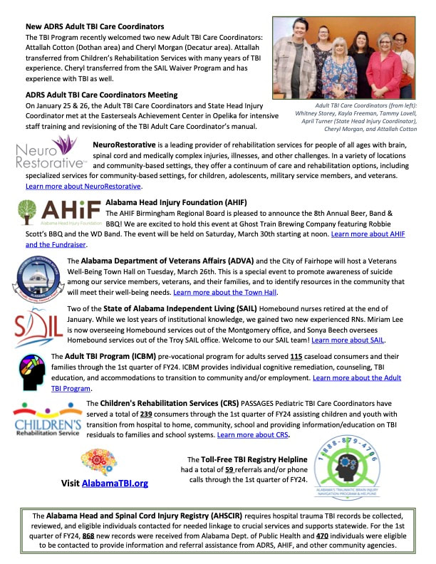 Brainliners March 2022 - AHITF News,  page 1